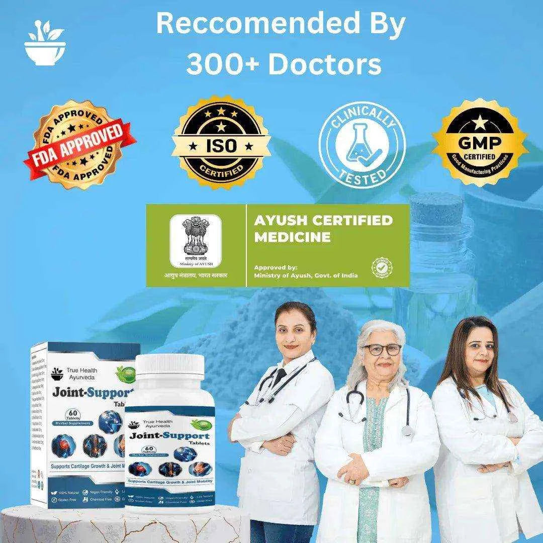 Joint Support Tablet | 100% Veg | Plant Based | 60 Tablets + Free Guidance - True Health Ayurveda