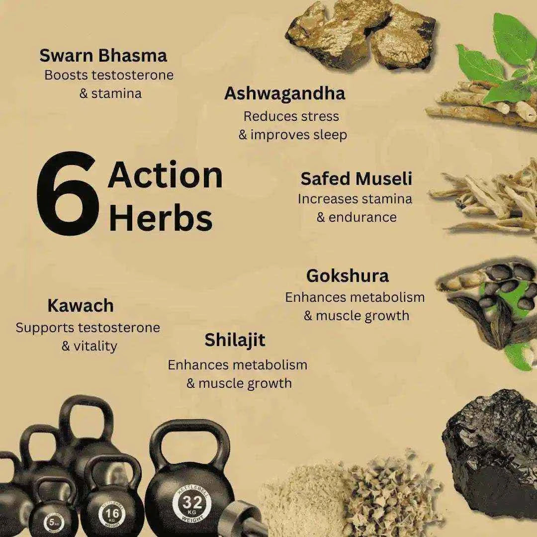 Shilajit/Shilajeet Gold | 20 Gram | With 6 Ayurvedic Herbs