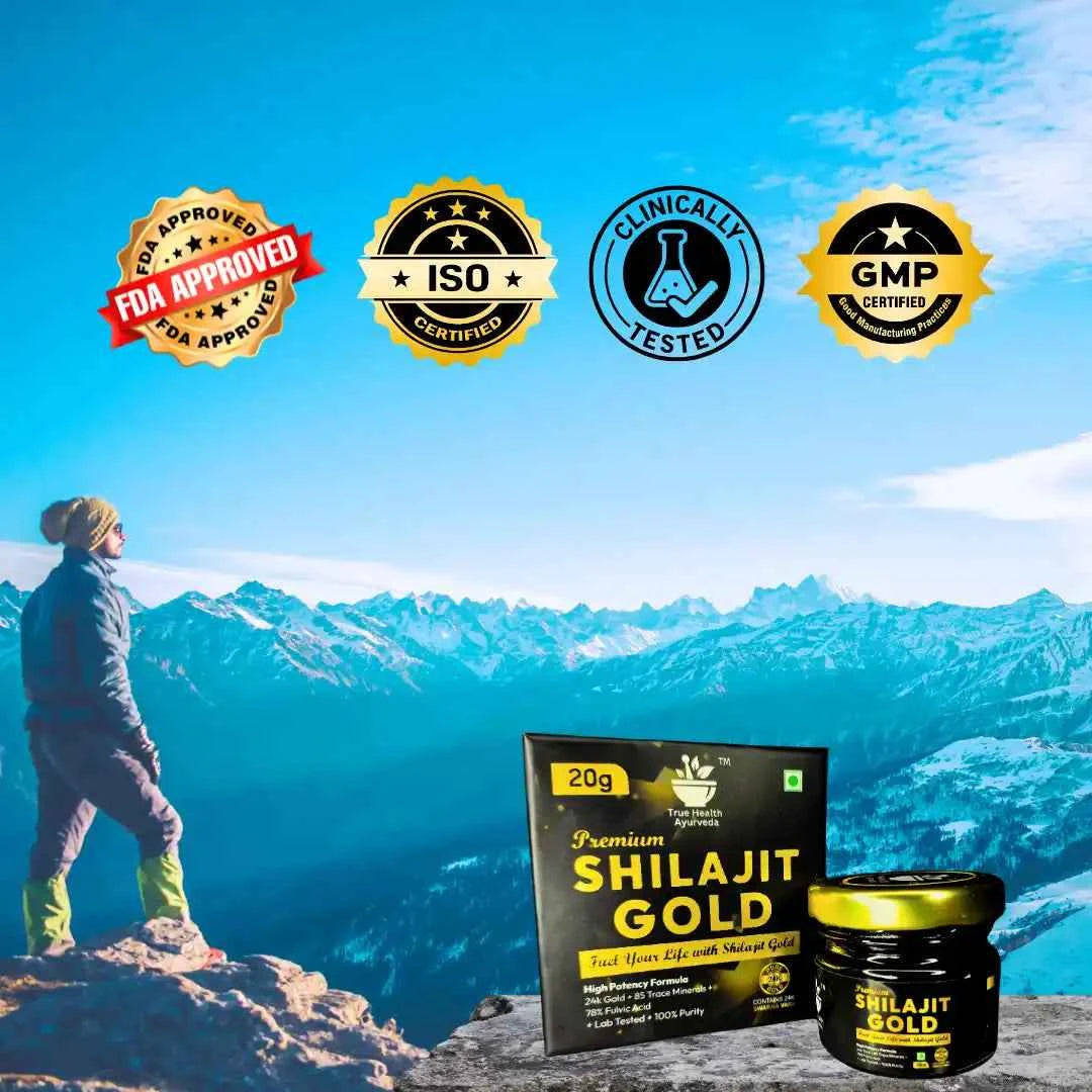 Shilajit/Shilajeet Gold | 20 Gram | With 6 Ayurvedic Herbs