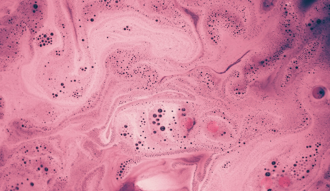 pink and black floral textile