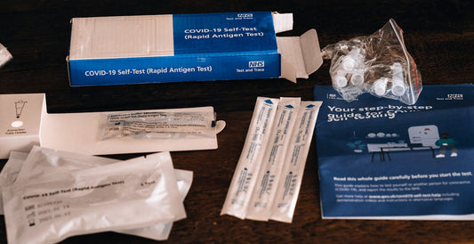 white and blue plastic pack
