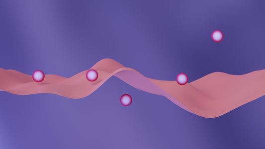 a computer generated image of a pink wave