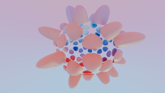 A group of balloons floating in the air
