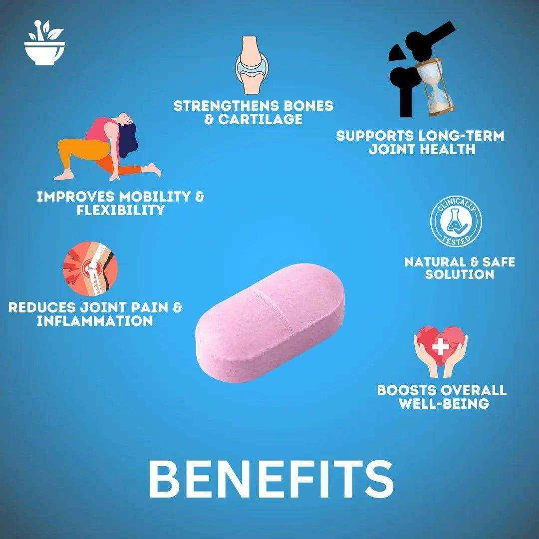 Joint Support Tablet | 100% Veg | Plant Based | 60 Tablets + Free Guidance - True Health Ayurveda